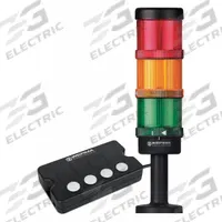 WERMA Tower Light Assembly: 3 Tier, Green/Red/Yellow, No Sounder Tier, 160 mm Overall Ht, 64900003. Key specifications — Manufacturer Part Number: 64900003; Brand: WERMA; Operating Voltage: 115 to 230V AC; Light Tier Color: Green.