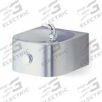 HALSEY TAYLOR Drinking Fountain: On-Wall, 9 11/16 in Ht, 13 3/4 in Dp, 12 1/8 in Overall Wd, Silver (MPN 7433003783). Key specifications — Housing Color: Silver; Brand: HALSEY TAYLOR; Vandal Resistant: Not Vandal Resistant; Housing Material: Stainless Steel; Refrigeration: Non-Refrigerated.