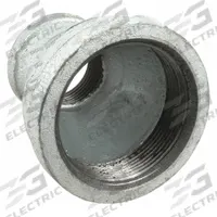 APPROVED VENDOR Metal Pipe Straight: Straight, 2 in x 1 in, Malleable Iron (MPN 5P945)