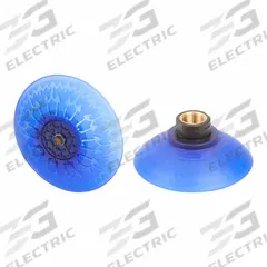 SCHMALZ Vacuum Pad Assembly: Deep, G3/8 in, 92.2 mm Pad Dia, Elastodur ED, Blue, 85 A, SAX (MPN 10.01.19.00141). Key specifications — attr1019101: 10.01.19.00141; attr1019103: SCHMALZ; attr1019107: 85 A.