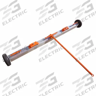 MAGNET SOURCE Magnetic Floor Sweeper: 72 in Magnet Lg, 4 in Magnet Ht - Push-Type Magnetic Sweepers