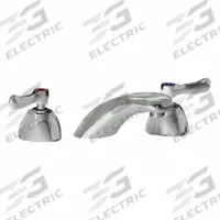 CHICAGO FAUCETS Low Arc Bathroom Faucet: 404, Cast Brass, Polished Chrome Finish, 2.2 gpm Flow Rate (MPN 404-VABCP). Key specifications — Includes: Mounting Hardware; Brand: CHICAGO FAUCETS; Series: 404.
