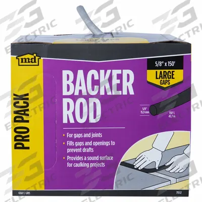 M-D BUILDING PRODUCTS Caulk Backer Rod: Foam, 150 ft Overall Lg