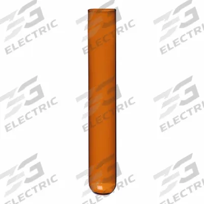 KIMBLE Test Tube: 15 mL, Test Tube, 16 mm Body Dia, 100 mm Overall Ht, Amber - Glass Test Tubes