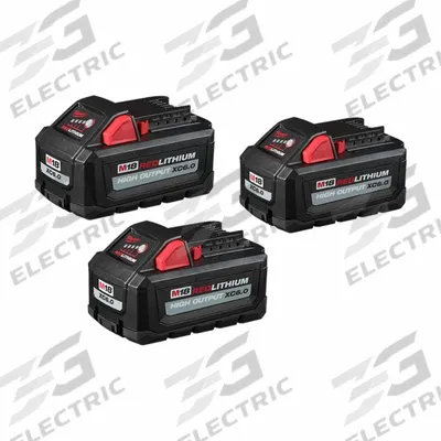 MILWAUKEE Battery Kit: M18, 6 Ah, 3 Batteries Included, 18V DC (MPN 48-11-1862 - Milwaukee Cordless Tool Batteries