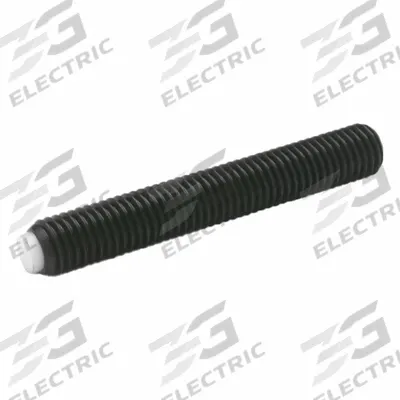 JW WINCO Set Screw with Plastic Tip: Steel, Black Oxide, POM Tip, M6 Thread Size - Non-Marring Half Dog Point Set Screws