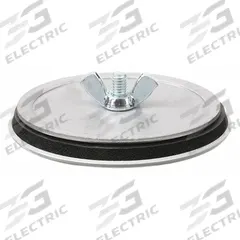 HOFFMAN Hole Seal: Steel, 2 in Conduit Hole Size, For 2.5 in Hole Dia - Max, Steel, 3R, Gray (MPN AS200). Key specifications — Color: Gray; Brand: HOFFMAN; Finish: Powder Coated; For Hole Type: Conduit; Includes: Oil Resistant Gasket; Material: Steel; NEMA Enclosure Rating: 3R.
