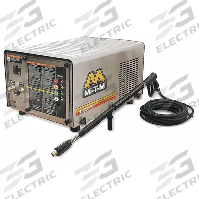 MI-T-M Electric Pressure Washer: Stationary, 120 V – Single-Phase, 1,000 psi, 2.5 gpm - Cold Water Pressure Washers