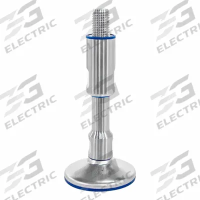 JW WINCO Leveling Foot: Swiveling Stud, 5/8"-11 Thread Size, 4.72 in - Hygienic Male Leveling Mounts