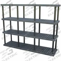 STRUCTURAL PLASTICS Plastic Shelving: 96 in x 24 in, 75 in Overall Ht, 4 Shelves (MPN S9624X4). Key specifications — Resistance Properties: Corrosion-Resistant; Frame Material: Plastic; Shelving Material: High Density Polyethylene; Brand: STRUCTURAL PLASTICS.