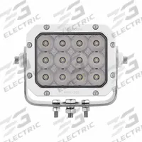 MAXXIMA Vehicle Work Light: Square, Flood, LED, Bolt, DT06 Pigtail, Integrated Deutsch-Style DT04 (MPN MWL-501). Key specifications — Housing Color: White; Brand: MAXXIMA; Mount Type: Bolt; Electrical Connection: DT06 Pigtail, Integrated Deutsch-Style DT04; Installation Type: Removable.