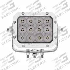 MAXXIMA Vehicle Work Light: Square, Flood, LED, Bolt, DT06 Pigtail, Integrated Deutsch-Style DT04 (MPN MWL-501). Key specifications — Housing Color: White; Brand: MAXXIMA; Mount Type: Bolt; Electrical Connection: DT06 Pigtail, Integrated Deutsch-Style DT04; Installation Type: Removable.