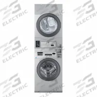 CROSSOVER Washer Dryer Combo: Gas, Stainless Steel, 3.4 cu ft Washer Capacity, Coin-Operated (MPN WASHER/GAS DRYER STACK). Key specifications — attr440605: CROSSOVER; attr440607: Silver; attr440606: Yes; attr440615: Yes; attr440626: Gas.