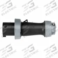 LEVITON Pin and Sleeve Plug: Black, 600V AC, Three Phase, 60 A, 3 Pole, 4 Wire, IEC Grounding (MPN 460P5WLEV). Key specifications — Brand: LEVITON.