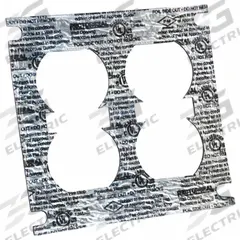 METACAULK Firestop Sheet: 4 in Overall Lg, 0.11 in Overall Wd, 3 hr Fire Rating (MPN 66270). Key specifications — Color: Black; Usage Location: Double Gang Receptacle; Fire Rating: 3 hr; Brand: METACAULK.