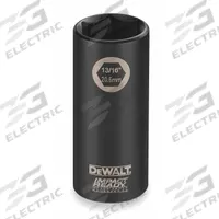 DEWALT Impact Socket: 1/2 in Drive Size, SAE, 7/16 in Socket Size, 6-Point, Deep, Black Oxide (MPN DW22852). Key specifications — attr1215501: DEWALT; attr1215515: Black Oxide; attr1215518: 7/16 in.