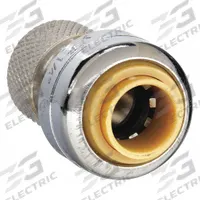 SHARKBITE Push-Fit Adapter Fitting: 1/4 in OD x 1/4 in OD Size, Push-to-Connect x Push-to-Connect (MPN U3523LF). Key specifications — Brand: SHARKBITE.