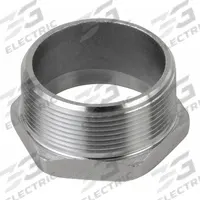 CALBRITE Threaded Chase Nipple: 3 in Trade Size, 316 Stainless Steel, 1 5/8 in Overall Lg (MPN S63000CH00). Key specifications — Standards: UL; Thread Size: 3"-8; Thread Type: NPT; Brand: CALBRITE; Finish: Polished; Material: 316 Stainless Steel; Item: Box Connector.