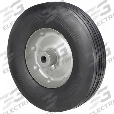 APPROVED VENDOR Semi-Pneumatic Wheel: 10 in Wheel Dia., 3 7/8 in Wheel Wd, Rubber - Semipneumatic Wheels