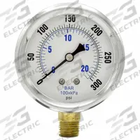WGTC Differential Pressure Gauge: Bottom, 1/4 in NPT Male, ±1.5% Gauge Accuracy, 251L4, IP65, Brass (MPN 251L4PGW). Key specifications — Sensor Type: Bourdon Tube; Series: 251L4; Certificate of Calibration: Not Included; Gauge Accuracy: ±1.5%.
