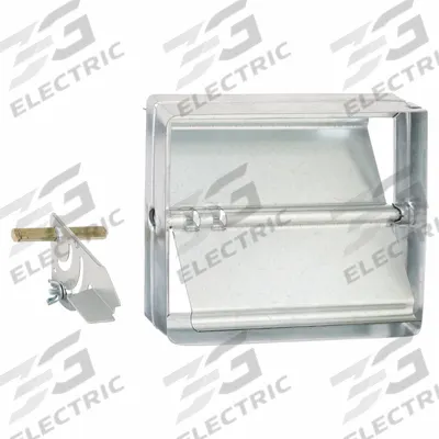 Dayton 7.8"H 9.8"W 2"L GStl Manual Balnc Dampr: 9 3/4 in H, 7 3/4 in W, 1 7/8 in L - Rectangular Manual Balancing Dampers