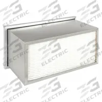 GRAINGER Minipleat Air Filter: 12 in x 24 in x 12 in, Fiberglass, Galvanized Steel, Single Header (MPN 20HN73). Key specifications — Brand: GRAINGER; Frame or Header Material: Galvanized Steel; Media Material: Fiberglass.