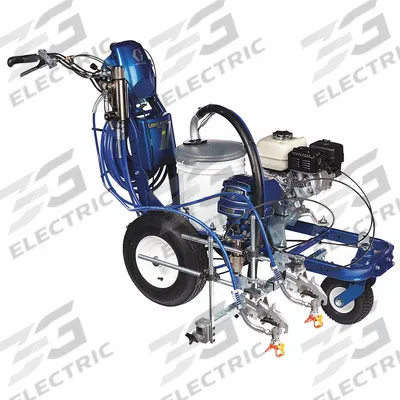 GRACO Striping Machine: Gas, Paints, 4 hp Horsepower, 2 in Line Wd - Min, 12 in Line Wd - Max - Gas-Powered Airless Line Stripers