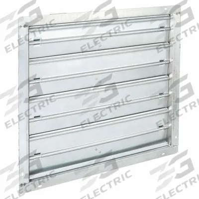 Dayton 27"H-W 12"L Squ Stl Mtrzd Cntrl Dampr: 12 in L, 27 in H, 27 in W, 1 1/2 in Flange Wd - Rectangular Motorized Control Dampers