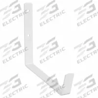 MONROE PMP Hook: Screw, 50 lb Wt Capacity, 1 Points per Hook, White, 10 5/8 in Projection, Steel (MPN 4HDW3). Key specifications — Color: White; Finish: Powder Coated; Material: Steel; Product Type: Hook.