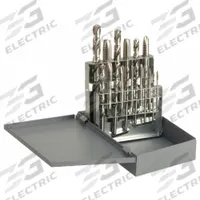 CHICAGO-LATROBE Drill Bit and Tap Set: 18 Pc, 5/16" to 27/64" Drills (MPN 52581). Key specifications — attr1300596: Spiral Point.