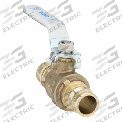 UPONOR Manual Two-Way Ball Valve: 3/4 in, Brass, Straight, PEX x PEX - Brass Ball Valves