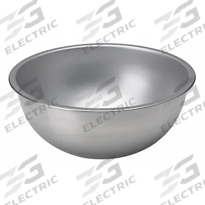 VOLLRATH Mixing Bowl: 30 qt Capacity, Stainless Steel, 21 5/8 in Outside Dia, Silver - Mixing Bowls