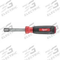 MILWAUKEE Hollow Hex Shank Nut Driver: Straight, HollowCore™, SAE, With Magnetized Tip, Std, Hex (MPN 48-22-2524). Key specifications — attr1214485: Hex; attr1214505: MILWAUKEE.