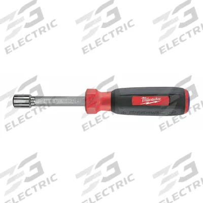 MILWAUKEE Hollow Hex Shank Nut Driver: Straight, HollowCore, SAE, With Magnetized Tip - Fastener-Holding Nut Drivers