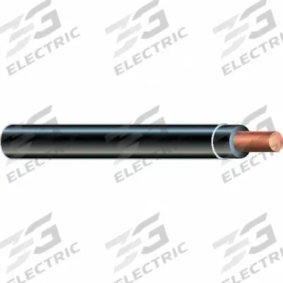 SOUTHWIRE Wire: Copper, 14 AWG, 1 Conductors, Solid, Black, 25 ft Lg - Copper THHN/THWN Building Wires