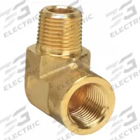 PARKER Metal Pipe Elbow: 90° Elbow, 1/2 in x 1/2 in, Male NPT Threaded x Female NPT Threaded (MPN 8-8 SE-B). Key specifications — Maximum Operating Pressure: 2,500 psi.