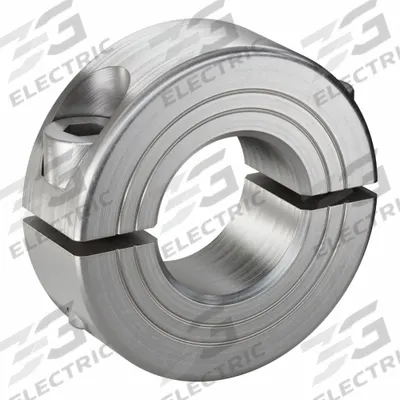 RULAND MANUFACTURING Shaft Collar: 2-Piece, Metric, Round, Clamp-On, 17 mm Bore Dia - Stainless Steel Shaft Collars