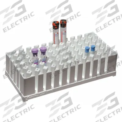 SMOOTHRACK Tube Rack: 5 in Overall Wd, 9 1/2 in Overall Ht, 9 1/2 in Overall Lg, Polypropylene - Lab Storage Racks