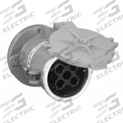 HUBBELL Pin and Sleeve Receptacle: Gray, 250V DC/600V AC, Three Phase, 200 A, 4 Pole - Watertight Receptacles
