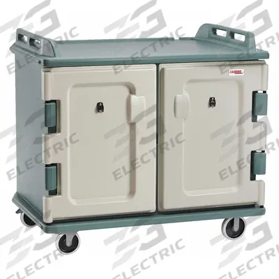 CAMBRO Meal Delivery Cart: 20 Trays, Non-Pass-Through, 2 Doors, Insulated - Polyethylene Meal Delivery Carts