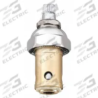 T&S BRASS Cartridge Assembly: For Quarter-Turn Eterna Spindle Series, Use with Hot/Cold Water, Brass (MPN 007947-40). Key specifications — Compatible Series: Quarter-Turn Eterna Spindle; For Water Temperature: Hot/Cold; Compatible Brand: T&S Brass; Product Type: Cartridge; Includes: (1) Bonnet; Material: Brass.