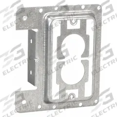 NVENT CADDY Communication Mounting Bracket: Steel, Silver, For 1 Gangs, 4 in Overall Wd (MPN MP1S). Key specifications — Brand: NVENT CADDY; For Number of Gangs: 1; Accessory Type: Low-Voltage Mounting Plate; Color: Silver; Material: Steel.
