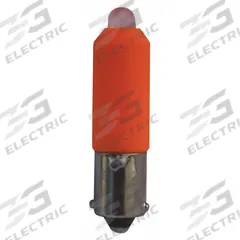 EATON Compact LED Bulb: LED, Miniature Bayonet (BA9s), (T) Tubular, T3-1/4, 24V AC/DC, 0.5 W Watt (MPN HT8LEDAF3). Key specifications — Light Color: Amber; Voltage: 24V AC/DC; Brand: EATON; Bulb Shape: T3-1/4.