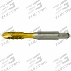 CLEVELAND Spiral Point Tap: M8x1 Metric, D5 / 6H, 2 Flute, Plug Chamfer, TiN Coated High Speed Steel (MPN C83066)