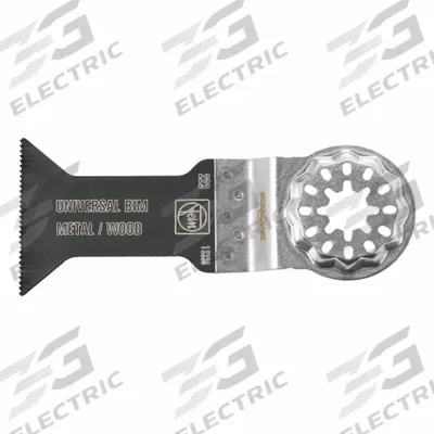 FEIN Oscillating Tool Blade: 1 3/4 in Blade Wd, 2 1/8 in Overall Lg, Precision Cutting - Starlock Mounted Blades