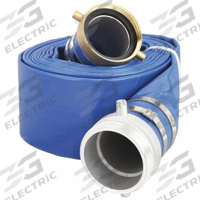 APPROVED VENDOR Water Discharge Hose: 1 1/2 in Hose Inside Dia., 50 ft Hose Lg, 80 psi - PVC Water Discharge Hose Assemblies with Synthetic Fabric Reinforcement