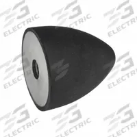 JW WINCO Vibration-Isolating Mount: Conical, Natural Rubber, Female x Non-Threaded Style (MPN 353-20-24-M6-E-55). Key specifications — Isolator Body Material: Natural Rubber.