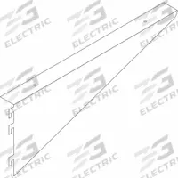Undermount Bracket: 16 in Overall Lg, Steel, Petal White, 14 Gauge (MPN GRFTBL-14GA-16L-E-2). Key specifications — Material: Steel; Brand: INSTOCK.