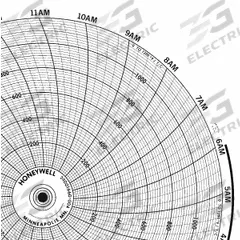 HONEYWELL Circular Paper Chart: Honeywell, 0°F to 1,200°F, BN 24001660-004, Honeywell, 100 PK. Key specifications — Compatible with Manufacturer Model Number: DR 4311; Brand: HONEYWELL; Units Measured: Temperature °F.
