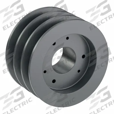 APPROVED VENDOR V-Belt Pulley: C55, 3 Groove, 5.9 in OD, Bushed Bore, SD - Bushed-Bore Cast-Iron V-Belt Pulleys